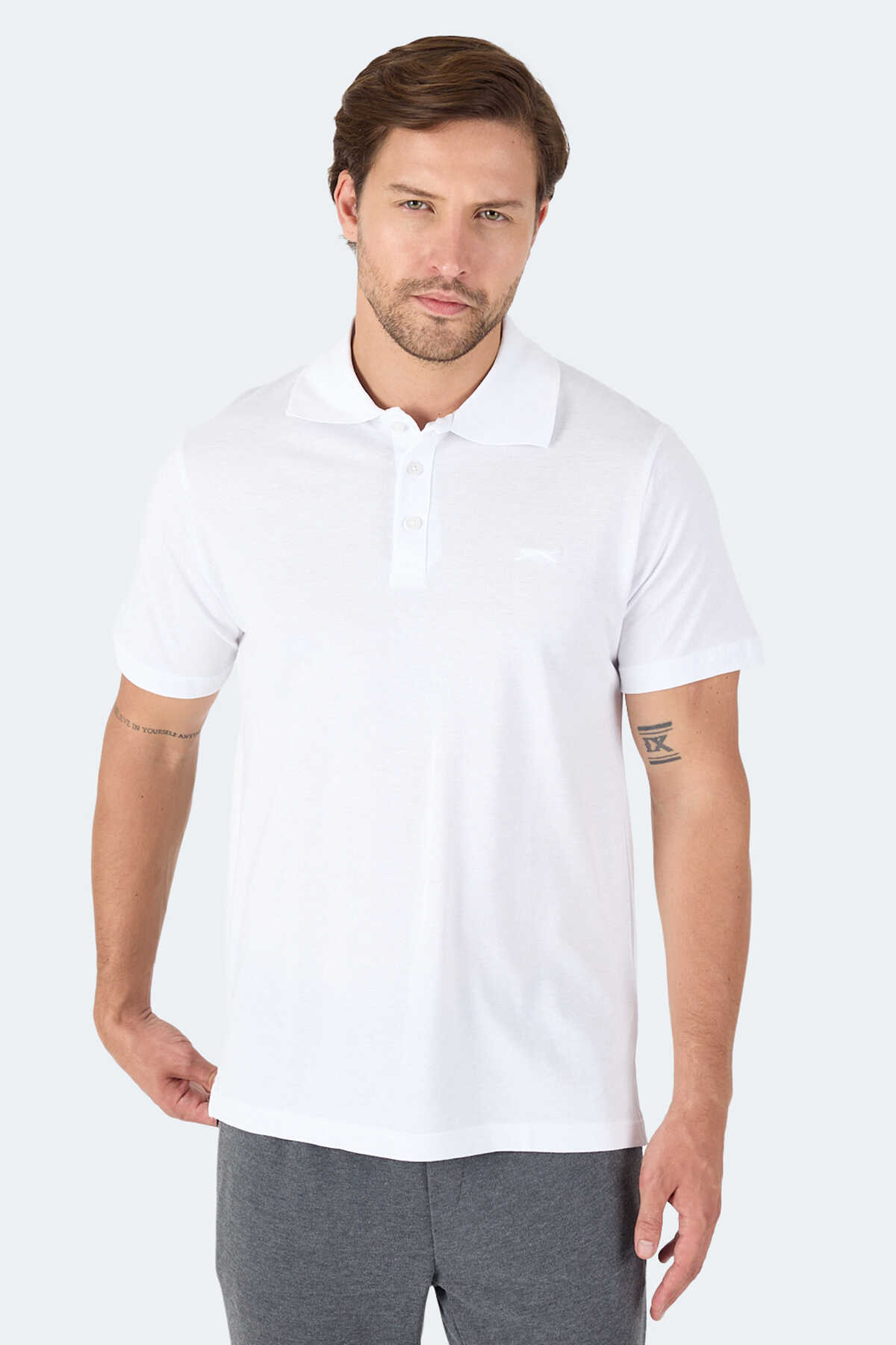 Slazenger SOHO 3 lü Set Erkek Beyaz - Somon - Turuncu Tişört - 4
