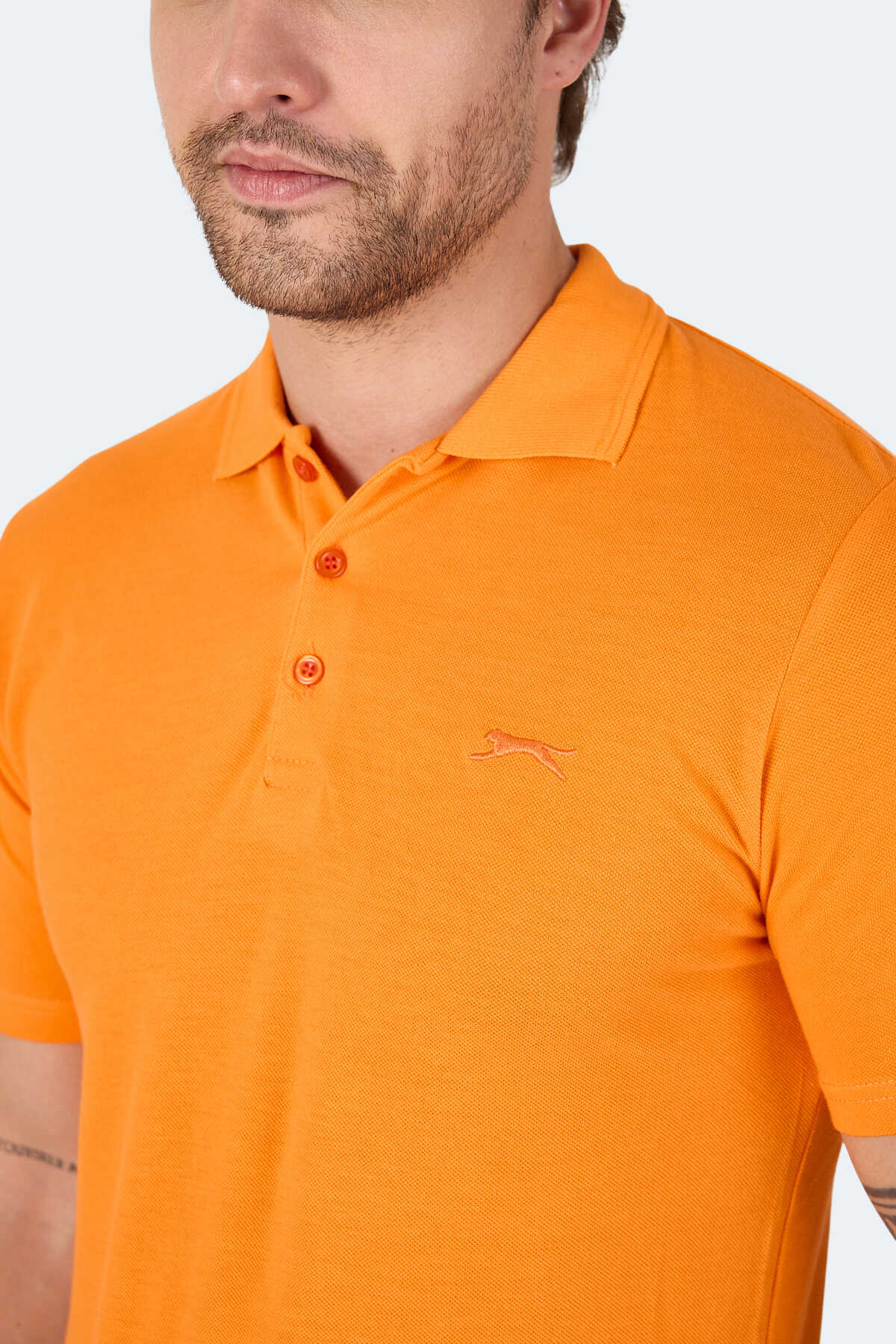 Slazenger SOHO 3 lü Set Erkek Beyaz - Somon - Turuncu Tişört - 6