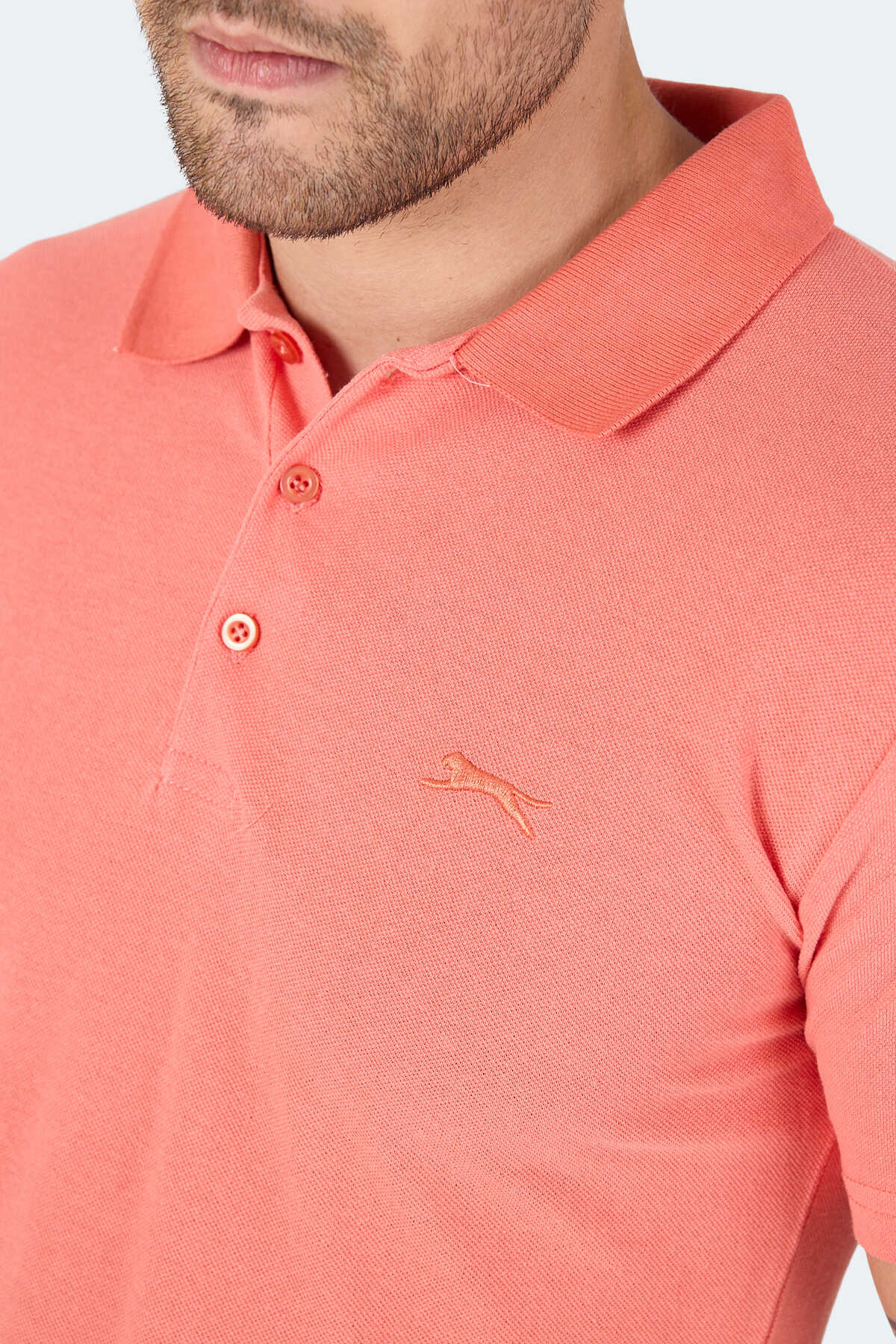 Slazenger SOHO 3 lü Set Erkek Beyaz - Somon - Turuncu Tişört - 7