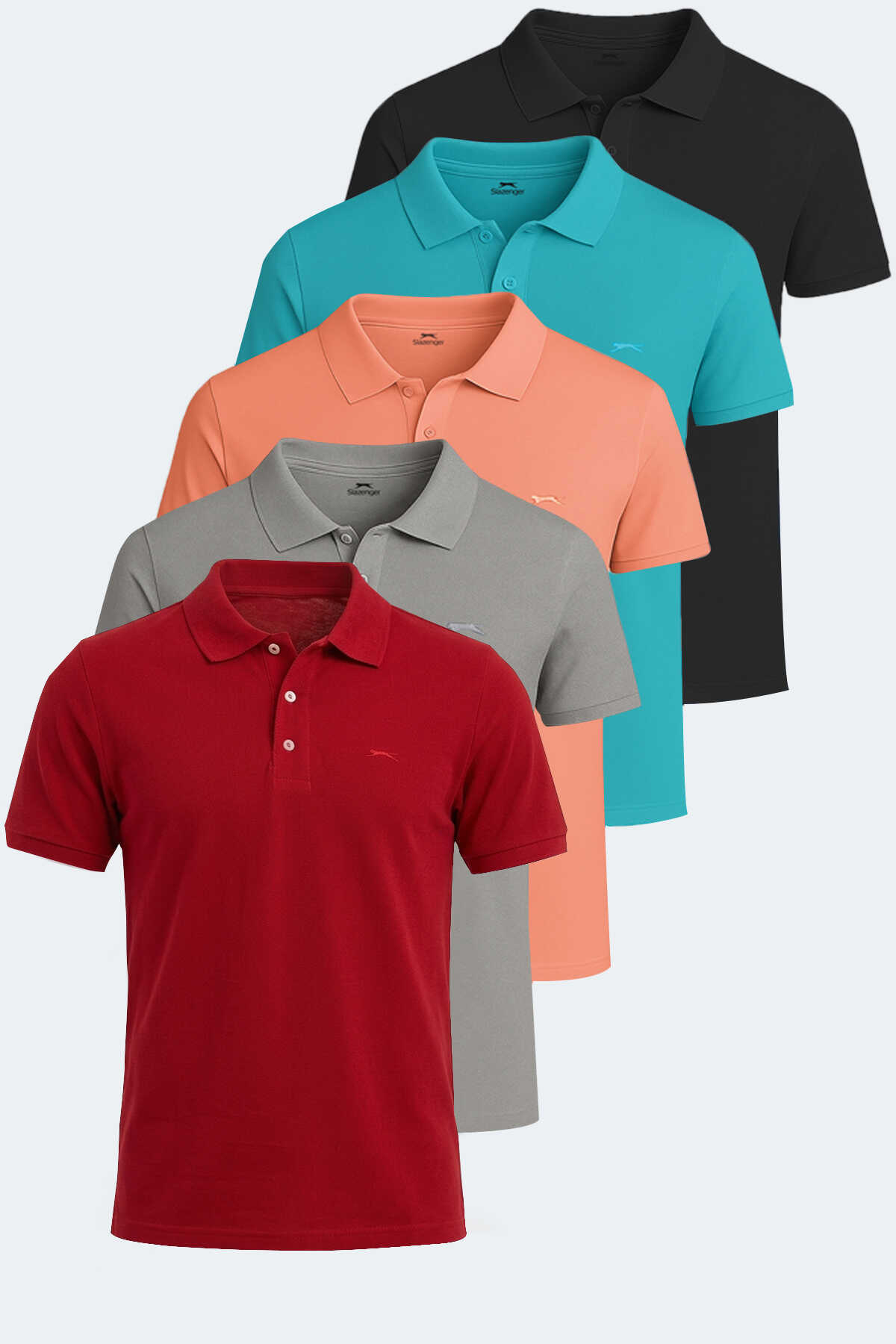 Slazenger - Slazenger SOHO 5 li Set Erkek Tişört