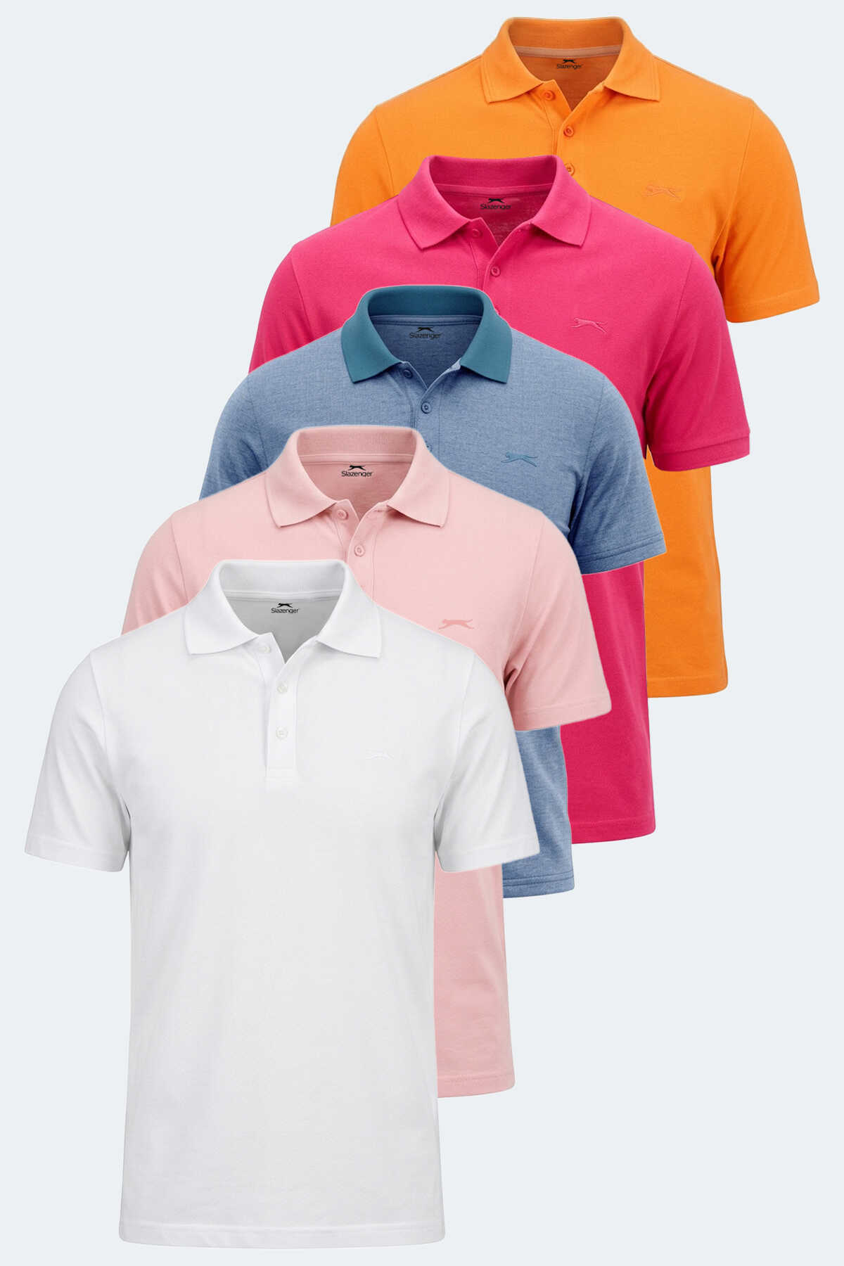 Slazenger - Slazenger SOHO 5 li Set Erkek Tişört