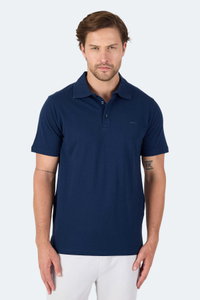 Slazenger - Slazenger SOHO I Erkek Polo Yaka Lacivert Tişört