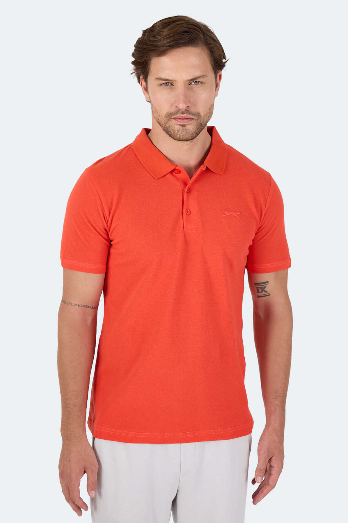 Slazenger - Slazenger SOHO I Erkek Tişört Mercan
