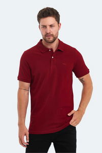 Slazenger - Slazenger SOHO I Erkek Polo Yaka Bordo Tişört Slazenger - Slazenger SOHO I Erkek Polo Yaka Bordo Tişört