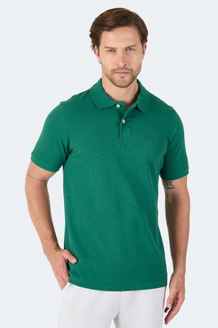 Slazenger SOHO I Erkek Polo Yaka Yeşil Tişört