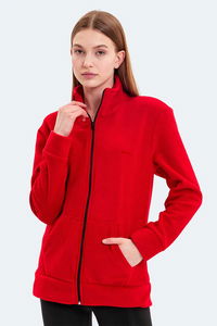 Slazenger - Slazenger SOUL I Kadın Kırmızı Polar