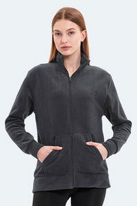 Slazenger - Slazenger SOUL I Kadın Koyu Gri Polar