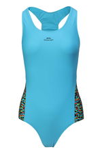 Slazenger - Slazenger SPL RacerBack Kadın Yüzücü Mavi / Siyah Mayo