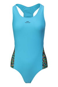 Slazenger - Slazenger SPL RacerBack Kadın Yüzücü Mavi / Siyah Mayo