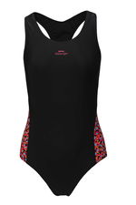 Slazenger - Slazenger SPL RacerBack Kadın Yüzücü Siyah / Fuşya Mayo