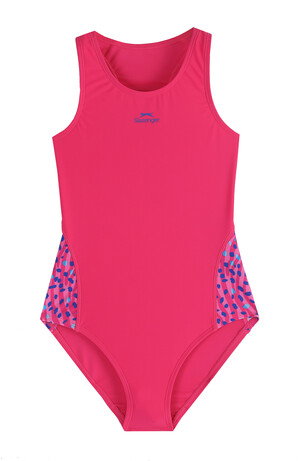 Slazenger Spl RacerBlk Kız Çocuk Mor Mayo