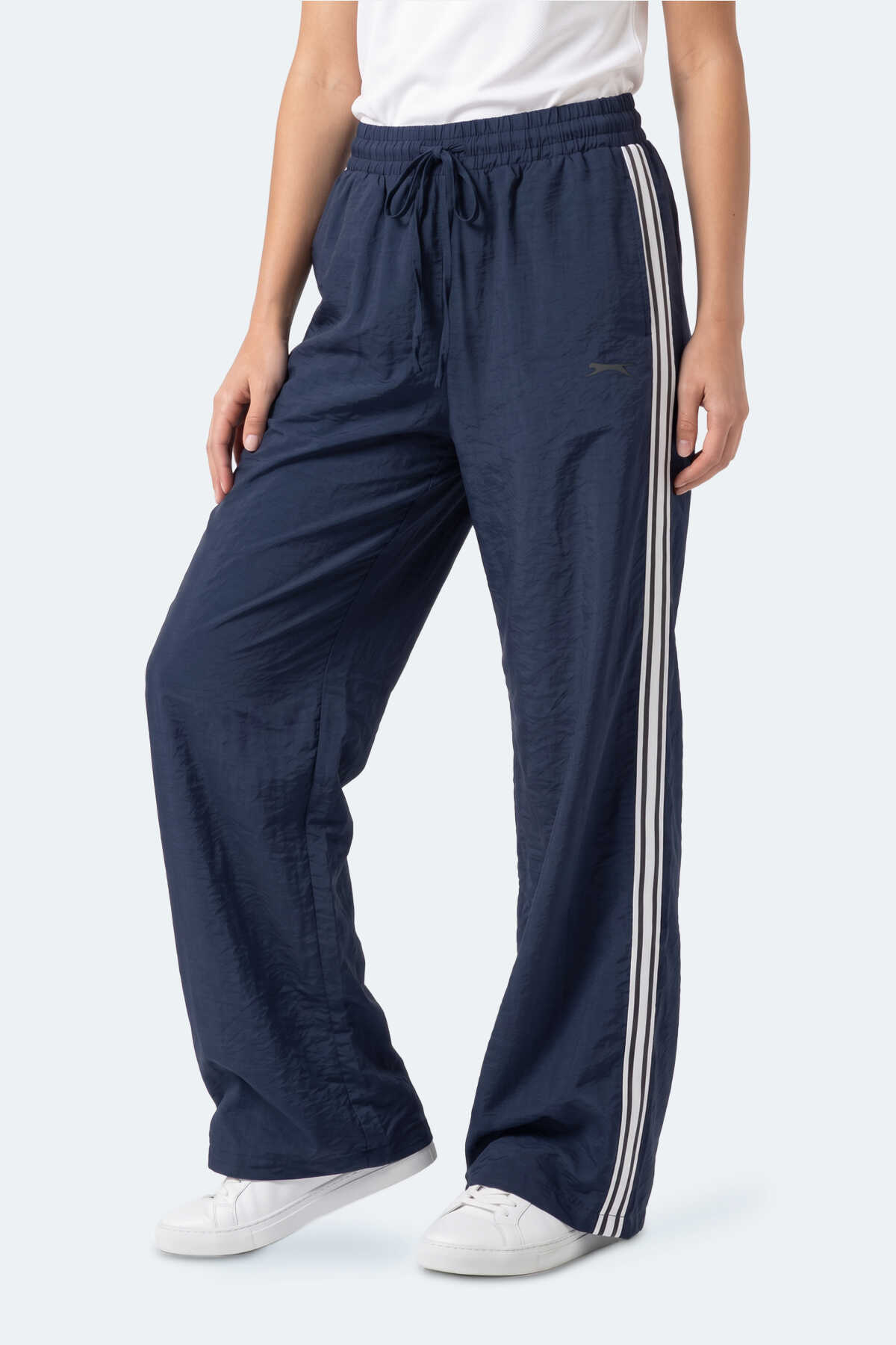 Slazenger - Slazenger STARLIGHT IN Kadın Bol Paça Lacivert Eşofman Altı