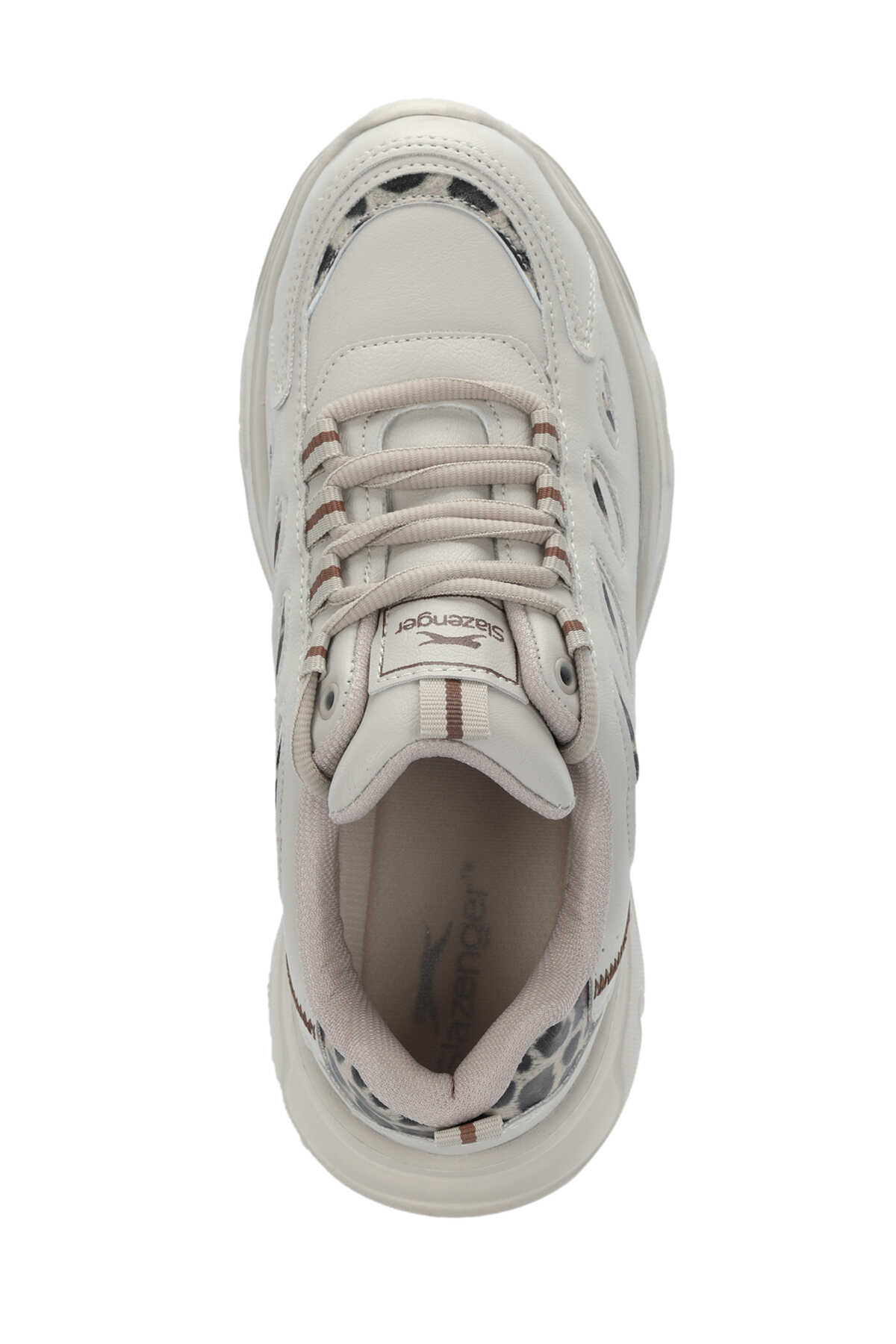 Slazenger STELLA I Kadın Bej Leopar Günlük Spor Ayakkabısı - 5