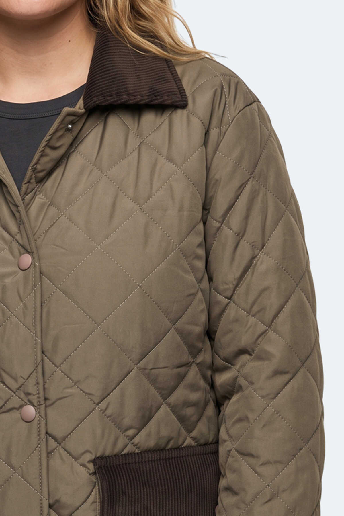 Slazenger TENSE Unisex Büyük Beden Haki Mont & Kaban - 2