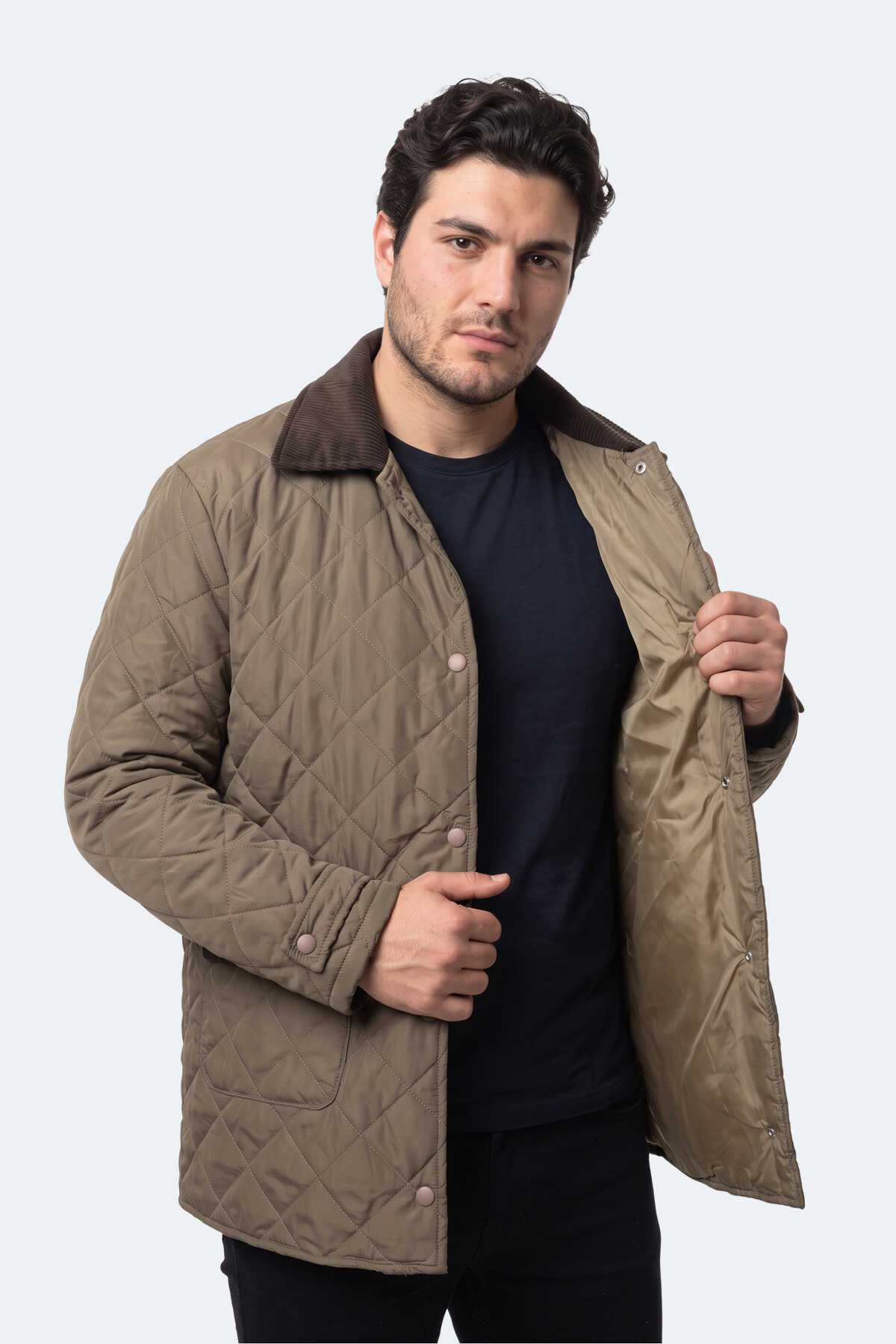 Slazenger TENSE Unisex Büyük Beden Haki Mont & Kaban - 5