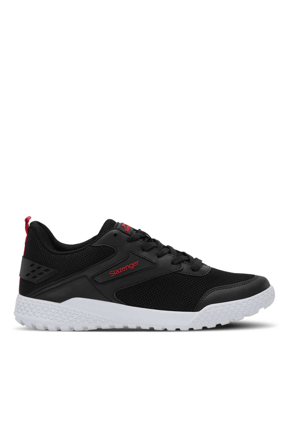 Slazenger - Slazenger TERANCE I Erkek Siyah / Kırmızı Sneaker
