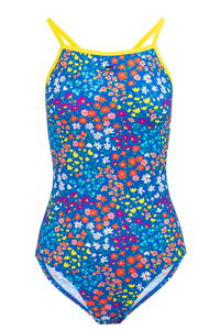 Slazenger - Slazenger Tie Back Kadın Yüzücü Çiçekli Mayo