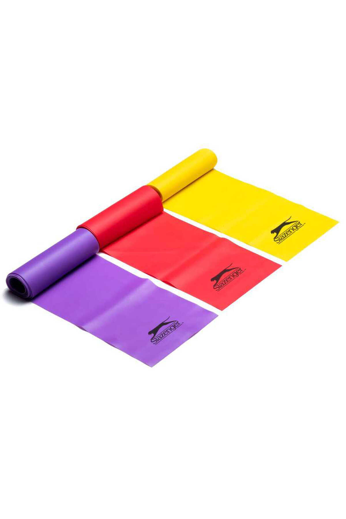Slazenger - Slazenger Üçlü Pilates Band Set (Ucu Açık) Unisex STD Pilates Aksesuarları