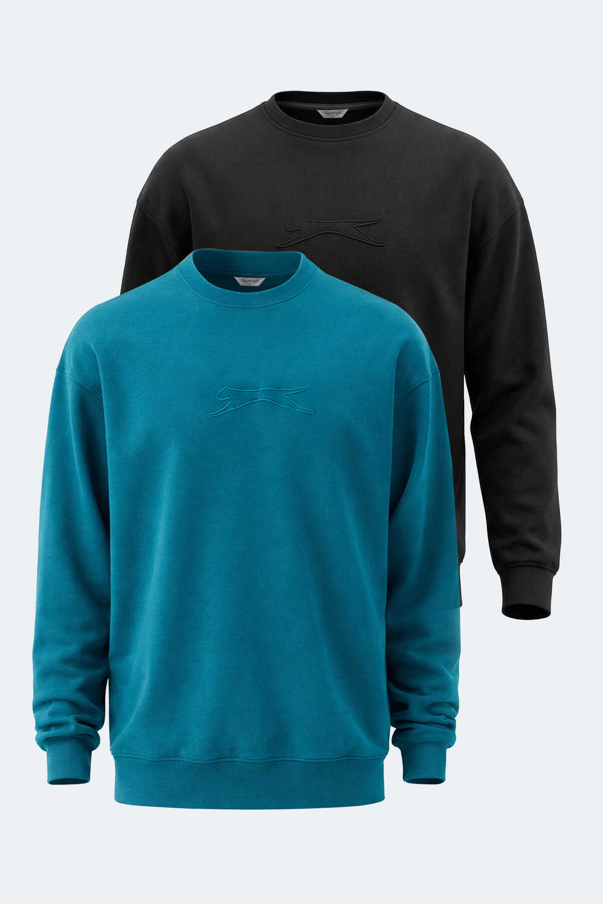 Slazenger - Slazenger VADIK 2li set Erkek Oversıze Sweatshırt