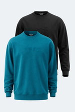 Slazenger - Slazenger VADIK 2li set Erkek Oversıze Sweatshırt