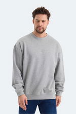 Slazenger - Slazenger VADIK IN Erkek Oversıze Gri Sweatshırt Slazenger - Slazenger VADIK IN Erkek Oversıze Gri Sweatshırt