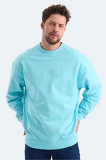 Slazenger - Slazenger VADIK IN Erkek Oversıze Turkuaz Sweatshırt Slazenger - Slazenger VADIK IN Erkek Oversıze Turkuaz Sweatshırt