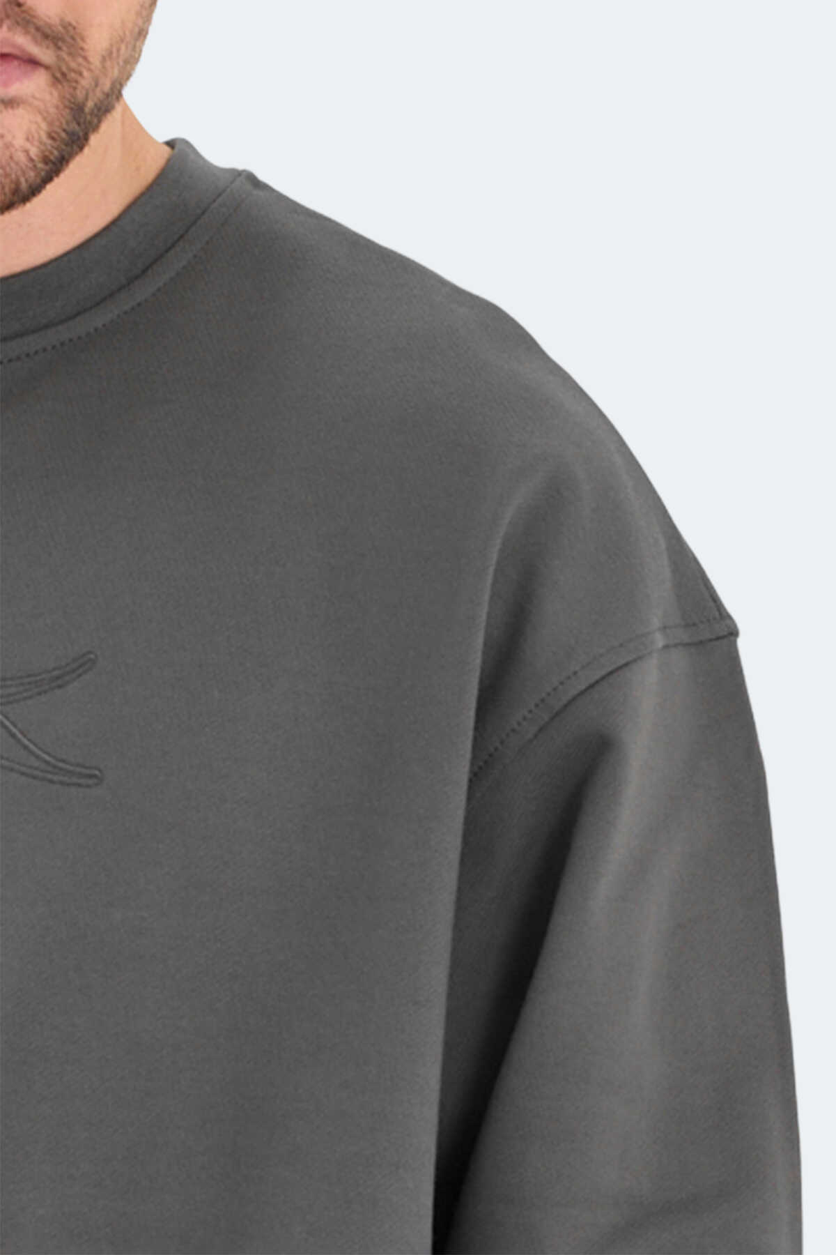 Slazenger VADIK IN Erkek Oversıze Haki Sweatshırt Slazenger VADIK IN Erkek Oversıze Haki Sweatshırt