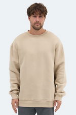 Slazenger - Slazenger VADIM Unisex Oversıze Bej Sweatshırt Slazenger - Slazenger VADIM Unisex Oversıze Bej Sweatshırt