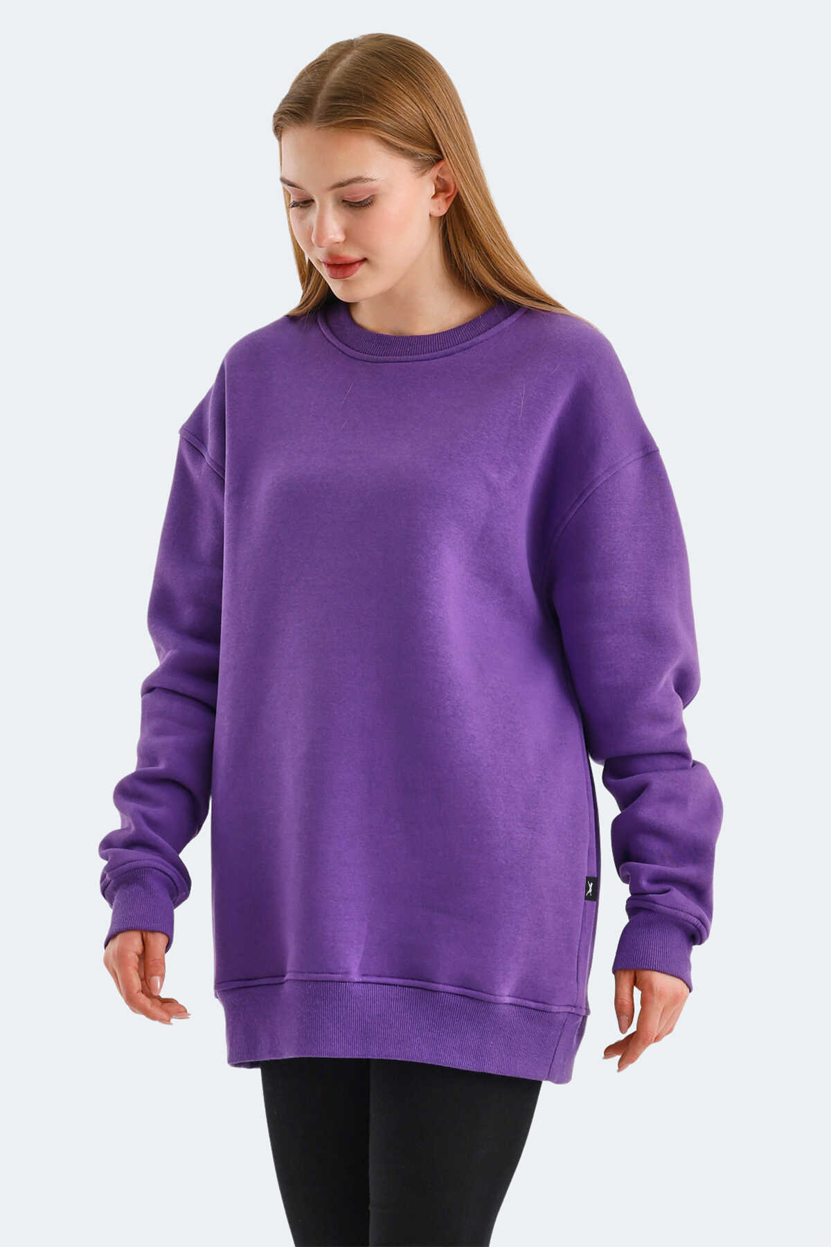 Slazenger - Slazenger VADIM Kadın Sweatshirt Mor