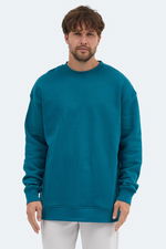 Slazenger - Slazenger VADIM Unisex Oversıze Petrol Sweatshırt Slazenger - Slazenger VADIM Unisex Oversıze Petrol Sweatshırt