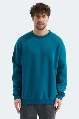Slazenger VADIM Unisex Oversıze Petrol Sweatshırt