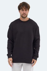 Slazenger - Slazenger VADIM Unisex Oversıze Siyah Sweatshırt