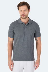 Slazenger - Slazenger VALE KTN Erkek Polo Yaka Antrasit Tişört Slazenger - Slazenger VALE KTN Erkek Polo Yaka Antrasit Tişört