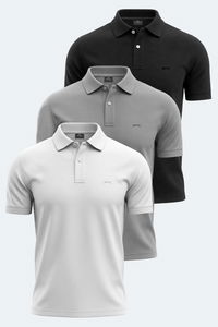 Slazenger - Slazenger VALE KTN 3 lü Set Erkek Beyaz - Siyah - Gri Tişört Slazenger - Slazenger VALE KTN 3 lü Set Erkek Beyaz - Siyah - Gri Tişört