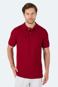 Slazenger - Slazenger VALE KTN Erkek Polo Yaka Bordo Tişört Slazenger - Slazenger VALE KTN Erkek Polo Yaka Bordo Tişört