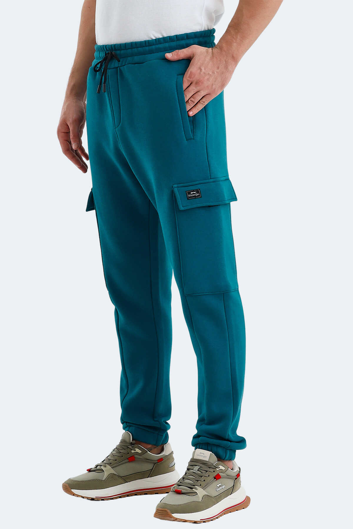 Slazenger VALORA 2 Lİ SET Erkek Kargo Cepli Siyah - Petrol Eşofman Altı - 2
