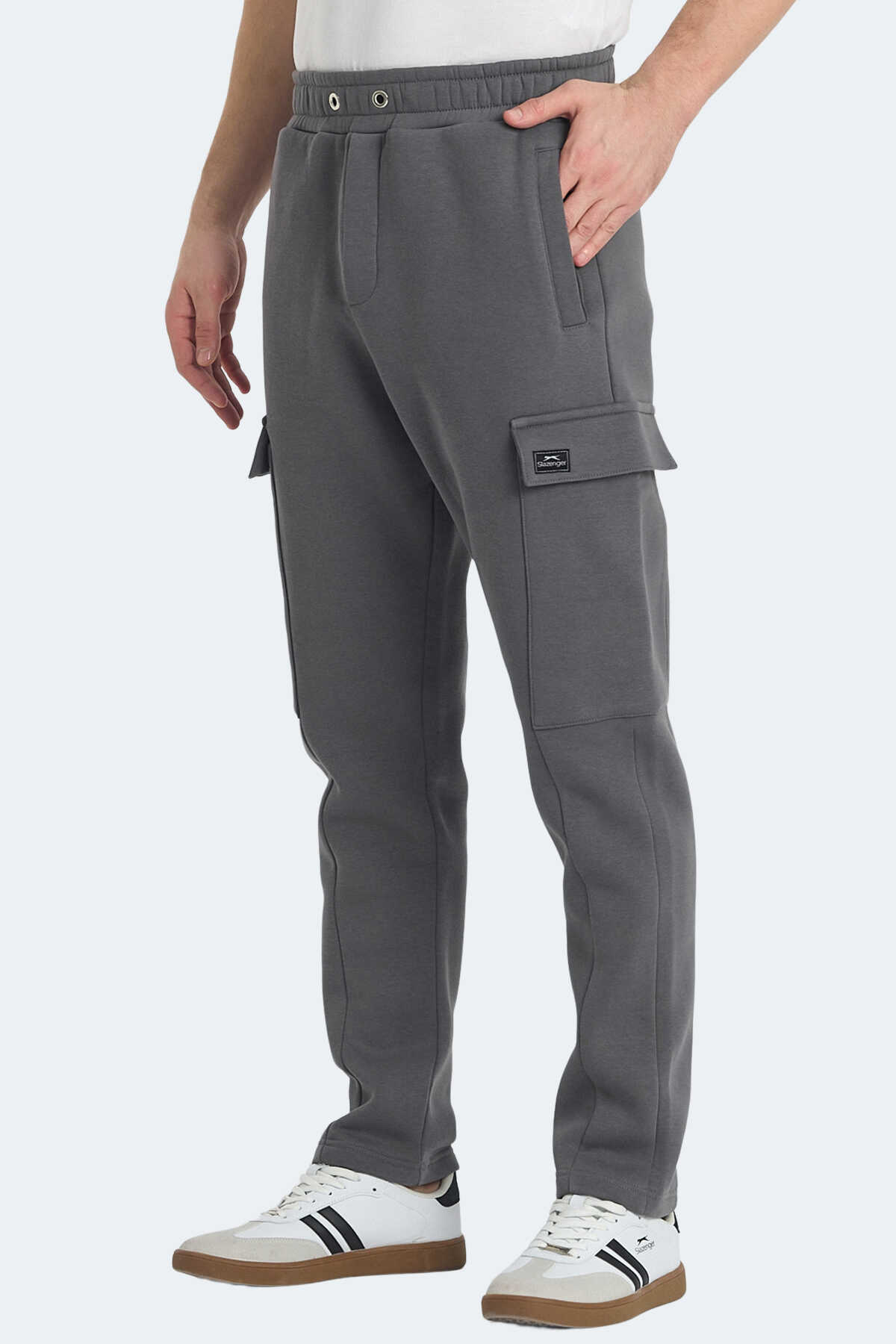 Slazenger - Slazenger VALORA Erkek Eşofman Altı Koyu Gri
