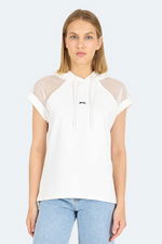 Slazenger - Slazenger VANKA Kadın Ekru Tişört