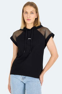 Slazenger - Slazenger VANKA Kadın Siyah Tişört Slazenger - Slazenger VANKA Kadın Siyah Tişört