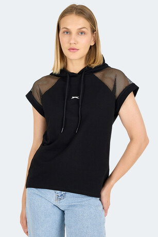 Slazenger VANKA Kadın Siyah Tişört