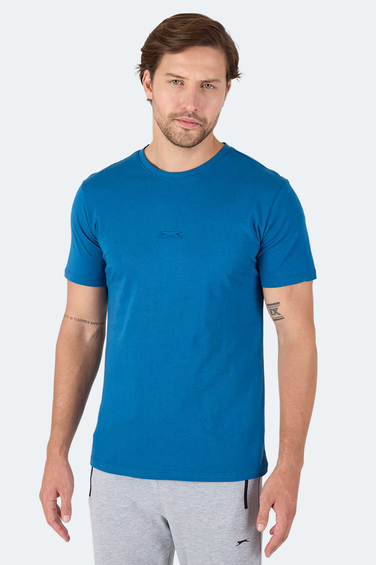 Slazenger - Slazenger VANN IN Erkek Tişört Petrol