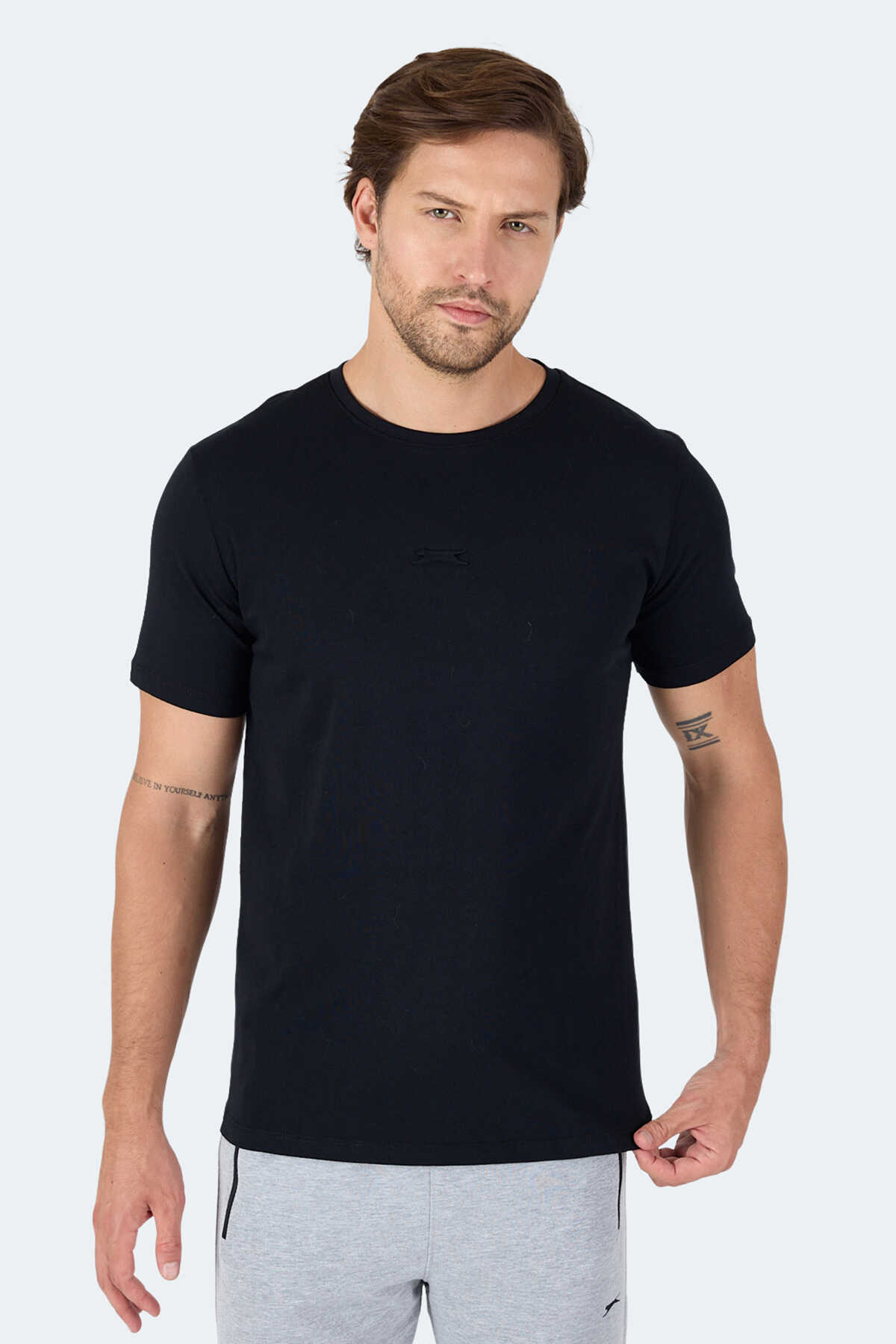 Slazenger - Slazenger VANN IN Erkek Tişört Siyah