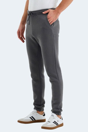 Slazenger VARIOUS Erkek Cepli Slim Fit Koyu Gri Eşofman Altı 