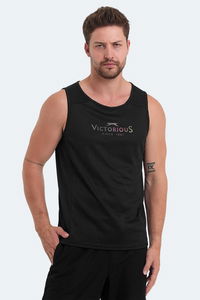 Slazenger - Slazenger VASANTA Erkek Kolsuz Siyah Tişört Slazenger - Slazenger VASANTA Erkek Kolsuz Siyah Tişört