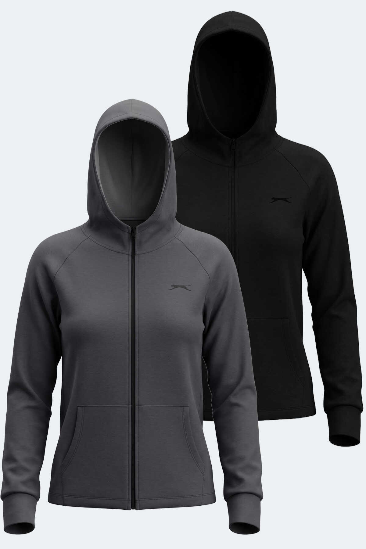 Slazenger - Slazenger VASCO 2 Lİ SET Kadın Sweatshırt