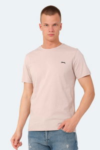 Slazenger - Slazenger VEDA Erkek Baskılı Taş Gri Tişört Slazenger - Slazenger VEDA Erkek Baskılı Taş Gri Tişört