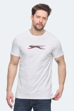Slazenger - Slazenger VEDRAN KTN Erkek Beyaz Tişört