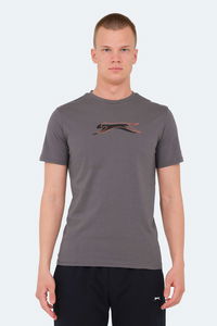 Slazenger - Slazenger VEDRAN KTN Erkek Koyu Gri Tişört Slazenger - Slazenger VEDRAN KTN Erkek Koyu Gri Tişört