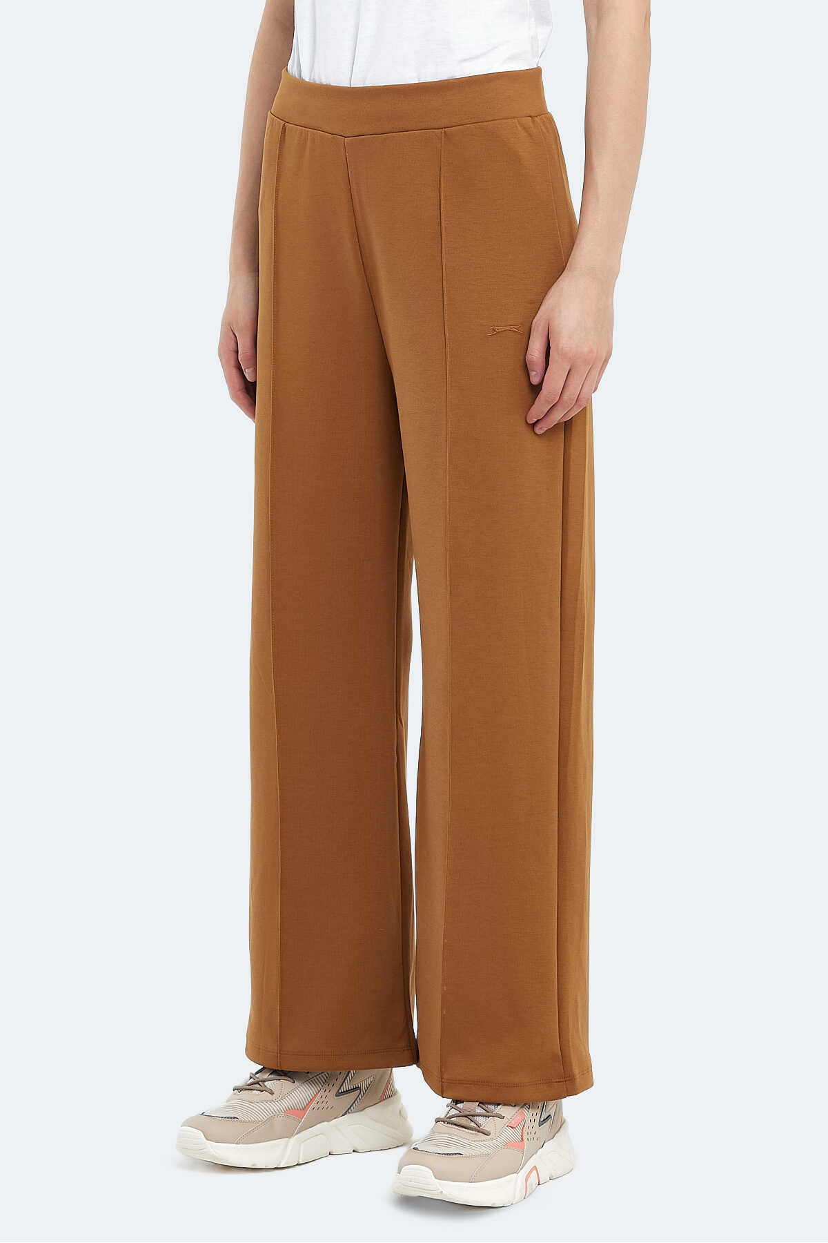 Slazenger - Slazenger VELASCO I Kadın Bol Paça Hardal Pantolon