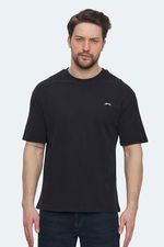 Slazenger - Slazenger VELLAMO Erkek Oversıze Siyah Tişört Slazenger - Slazenger VELLAMO Erkek Oversıze Siyah Tişört